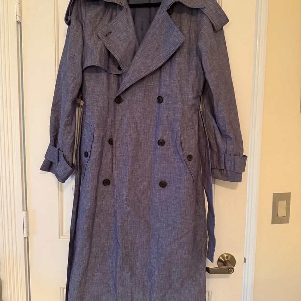 Banana Republic Blue Trench Coat